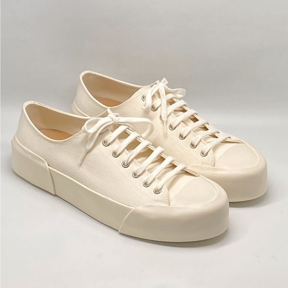Jil Sander Low-Top Canvas Sneakers size 43/us size 10